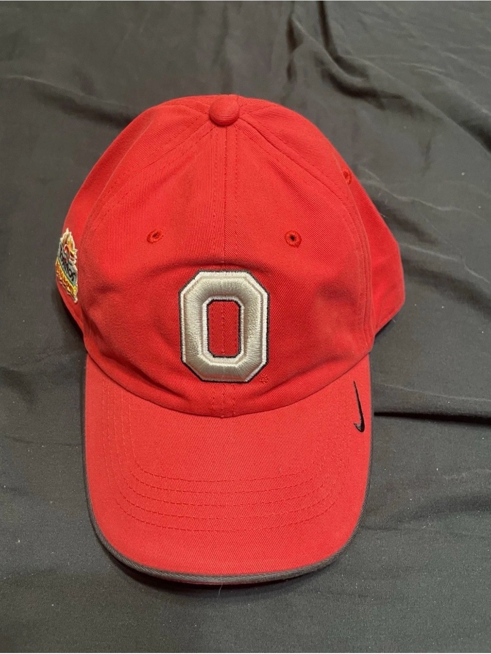 Vintage Red Ohio State Buckeyes Nike Tostitos Fiesta Bowl Strapback Hat Cap